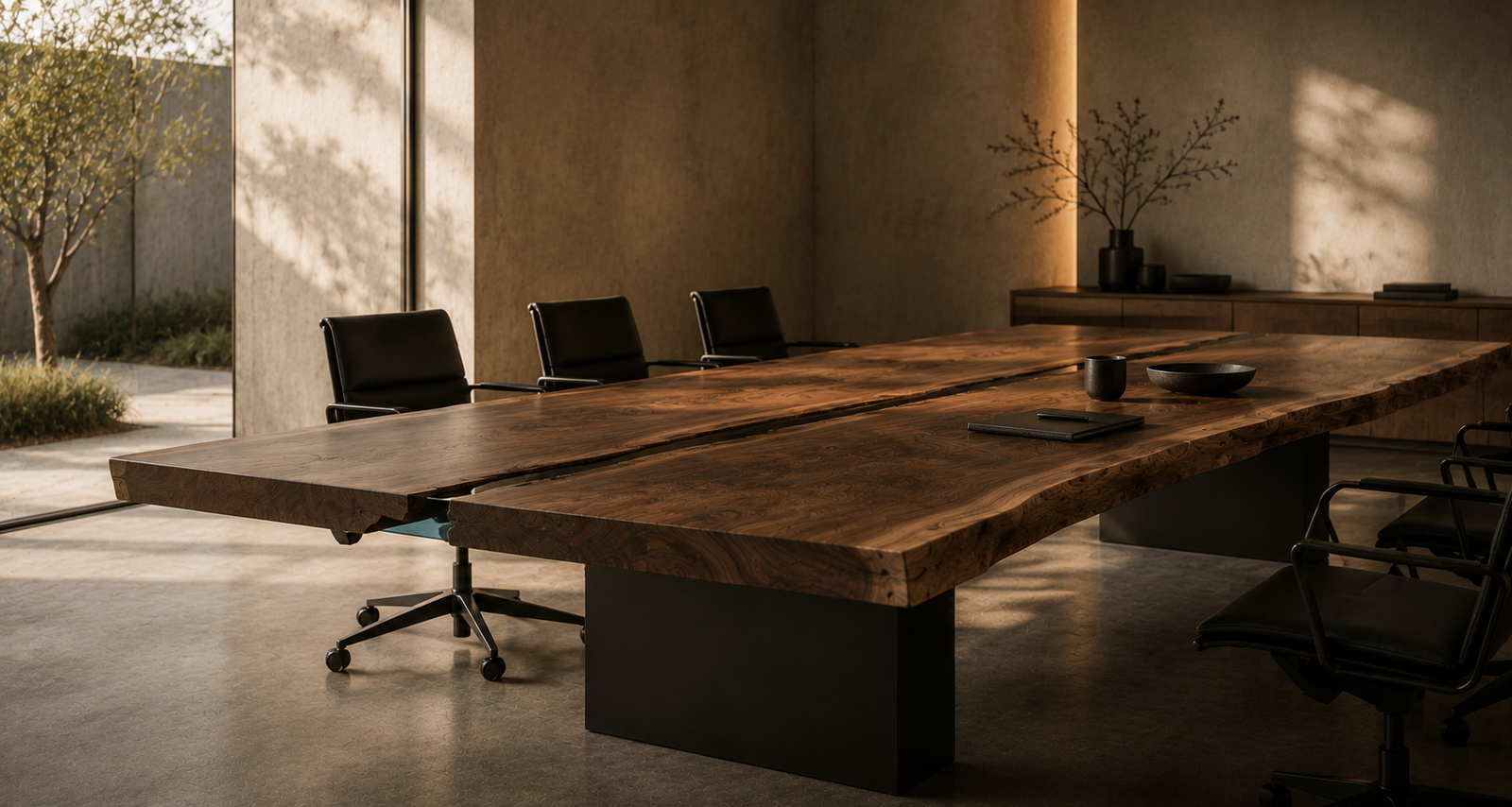Business-Tische und Konferenztische aus Massivholz von TAVION Schweiz